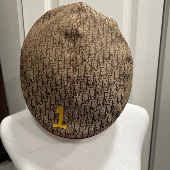 John Galliano for Christian Dior Rasta Logo Hat #1 Brown Trotter - Picture 9 of 11